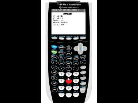 Tutorial: TI-84 Plus C Silver Edition - Regression Equations for Sets of Data