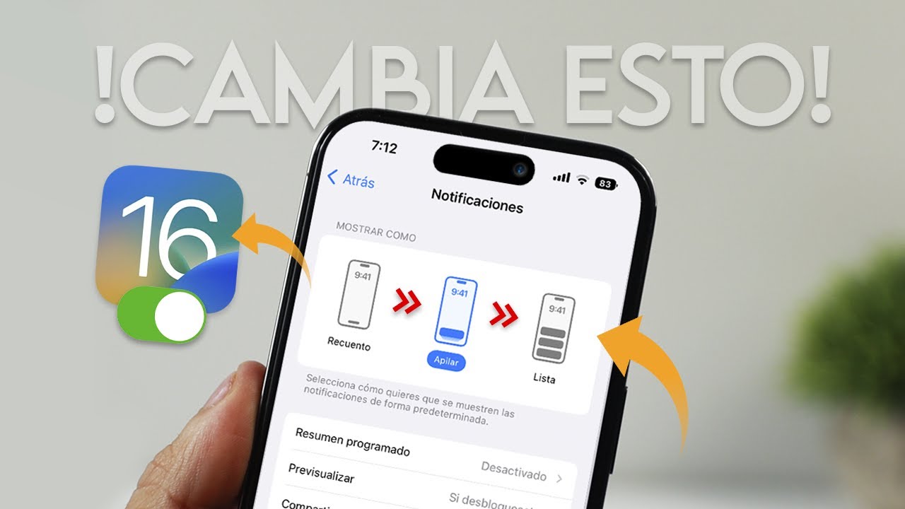 10 AJUSTES QUE DEBES CAMBIAR AHORA MISMO EN iOS 16 ‼️ - YouTube
