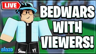 🔴LIVE Roblox Bedwars! 🥳CUSTOMS For Battlepass/Kits!🥳