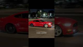 S550 Mustang Drifts Leaving Car Meet