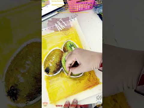 Painting Tutorial: How to Draw an Oil Pastel Painting Using Special Waxed Pencils