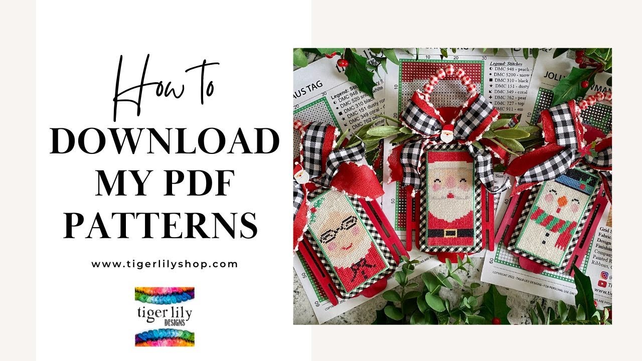 How Do You Checkout & Download a Tiger Lily PDF Pattern? YouTube
