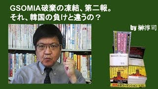 GSOMIA破棄の凍結、第二報。それ、韓国の負けと違うの？　by榊淳司