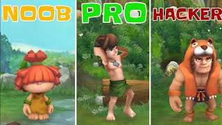 STONEAGE WORLD NOOB VS PRO VS HACKER screenshot 5