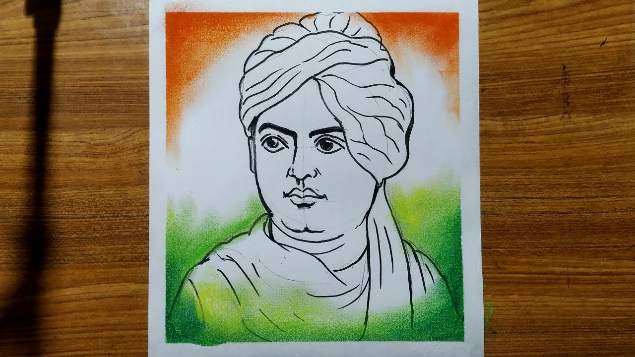 Sketch of Swami Vivekananda | Pencil sketch images, Pencil sketch portrait,  Cool pencil drawings