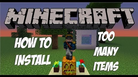 Minecraft 1.5.2 How To Install TooManyItems