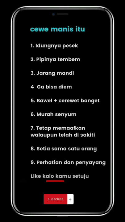 Ciri ciri cewek manis #shorts