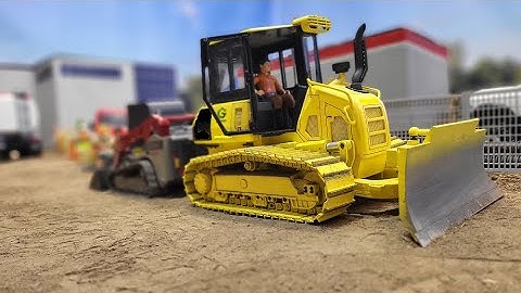 3D Printed Remote Control Yellow Dozer BUILD Part 2