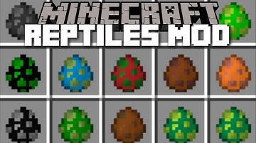 Minecraft REPTILES MOD / HELP FREE AND FIGHT AGAINST THESE REPTILES! Minecraft