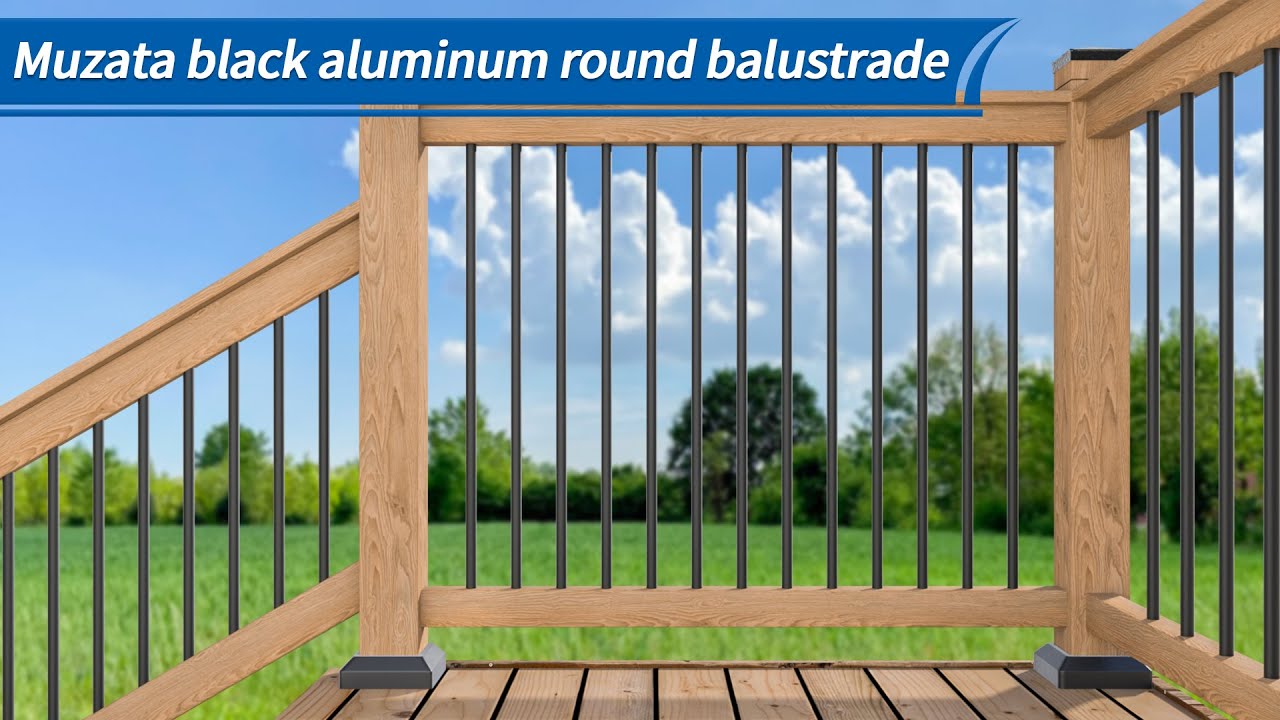 How to install aluminum balusters - Muzata installation tutorial 2021