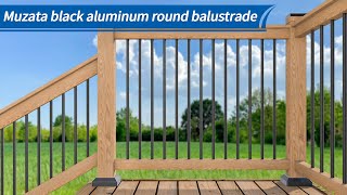 How to install aluminum balusters - Muzata installation tutorial 2021