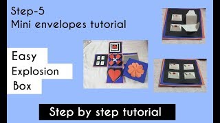 STEP-5 OF EASY EXPLOSION BOX | Mini envelopes |Supervising shell