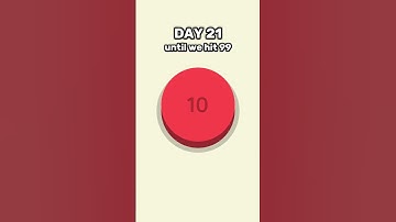 Day 21 | CLICKING this BUTTON until we hit 99😱#shorts