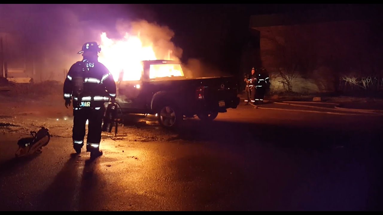 Car in flames