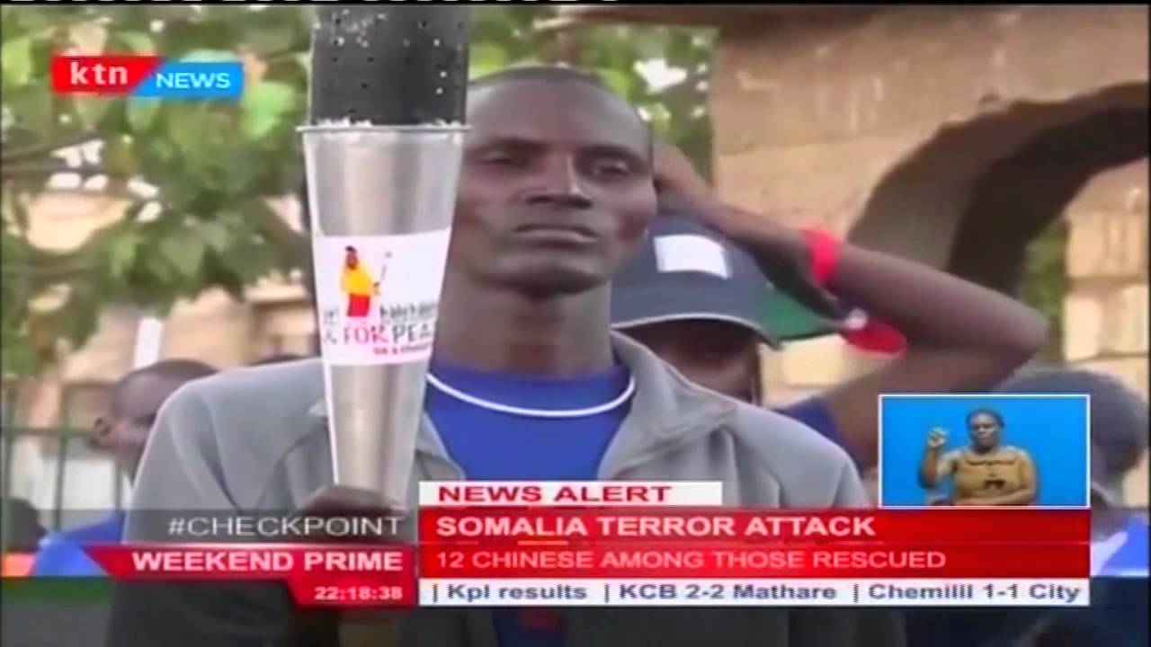 Top Kenyan athletes lead a “walk for peace” initiative