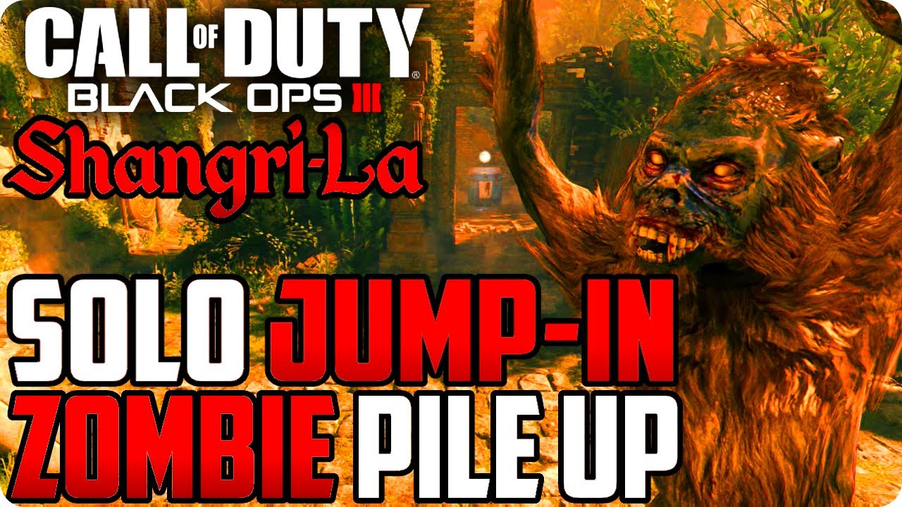 BO3 Zombie Glitches: "Shangri La" Solo Jump-In Zombie Pile Up Glitch - Black Ops 3 Glitches