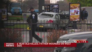 6-year-old girl killed, father shot while sitting at McDonald's drive-thru on West Side