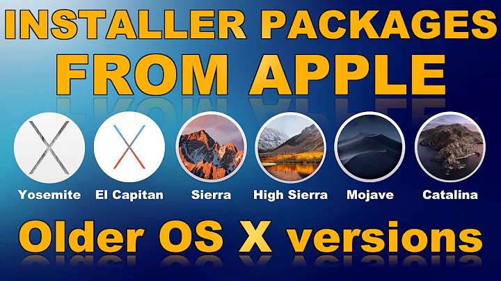 How to find older MAC OS X versions | download from Apple servers 4K