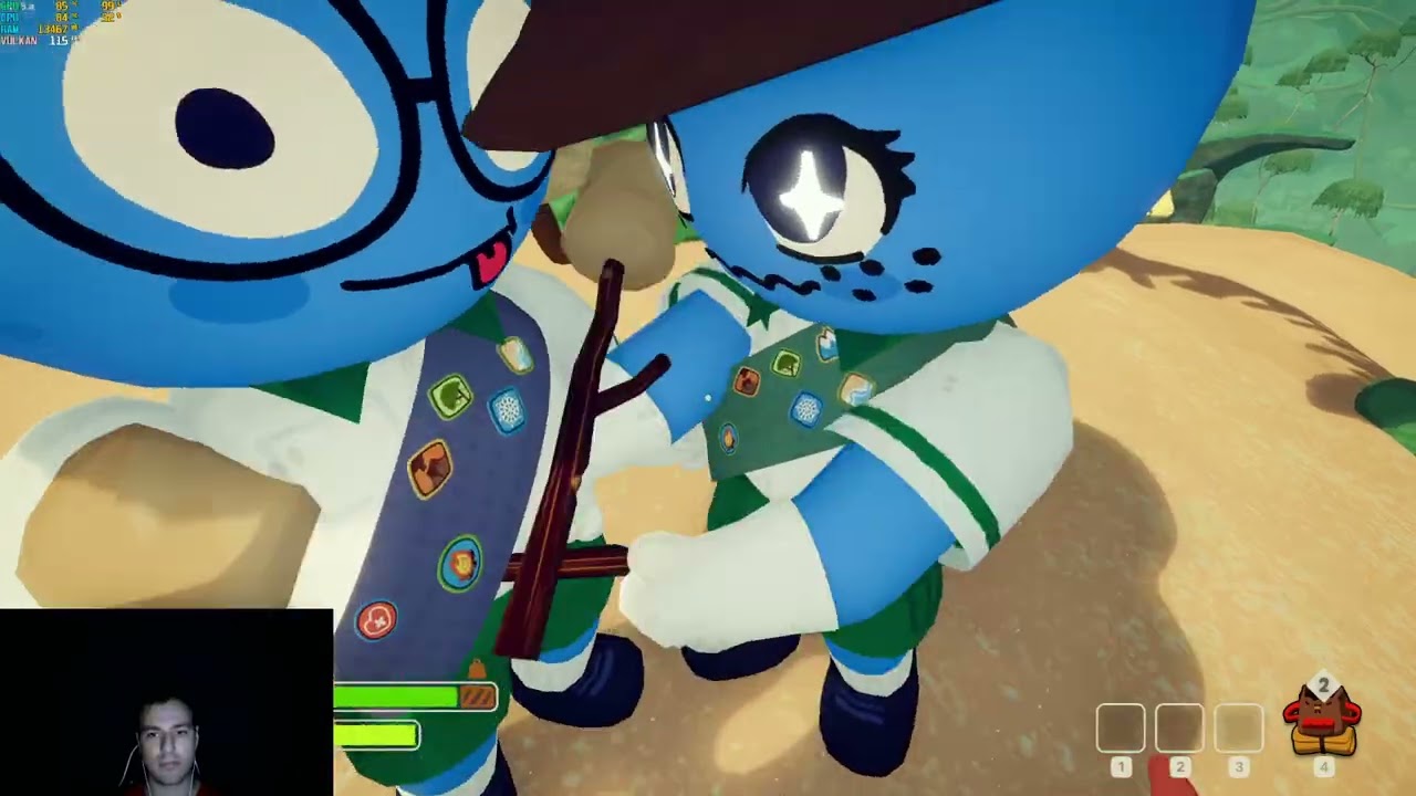 4 Goobers climb a mountain, and then a skeleton appeared - PEAK