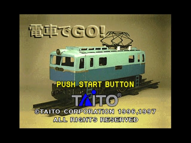 PS1/PSX] 電車でGO! OP&demo(1997,TAITO) - YouTube