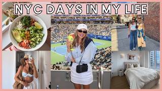 NYC VLOG | US Open, Apartment Decor Updates, Sunglasses Haul, BFF Visits + The Final Days of Summer