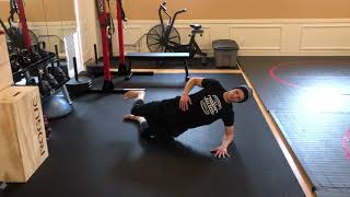 Short Side Plank with Sprinter's Stride