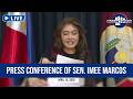 LIVE - Press Conference of Sen. Imee Marcos - April 15, 2026