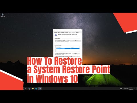 How To Restore a System Restore Point in Windows 10