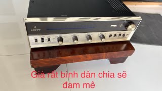 Amply Scott 342B, Hàng Mỹ Xịn Sò, Đã Text Hát Nghiêm Chỉnh, Giá Bình Dân Lắm