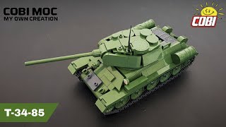 T-34-85 - COBI (MOC) - HISTORIA &amp; PREZENTACJA MODELU