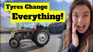 Download Lagu New Alliance Tyres on My Vintage Tractor | Fitted by Philip Ireland Tyres MP3