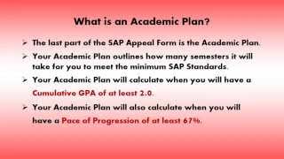 Part 8 - What is an Academic Plan?