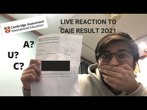 REACTING TO MY AS LEVEL CAIE RESULT 2021