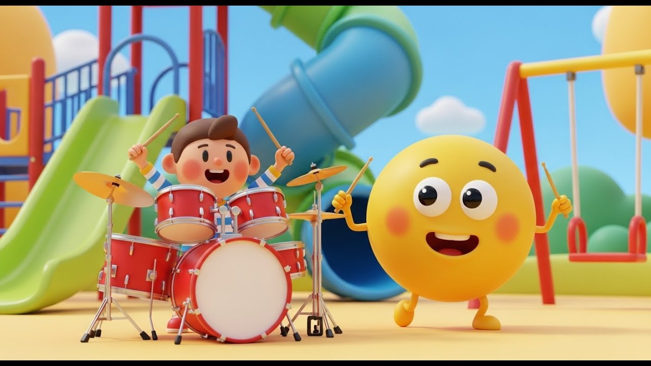 Shapes in the Playground Band | Fun Learning Song for Kids, Nursery Rhymes & Toddler Music 🔺