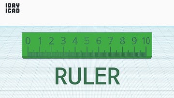 [1DAY_1CAD] RULER (Tinkercad : know-how / style / education) [STL data download]