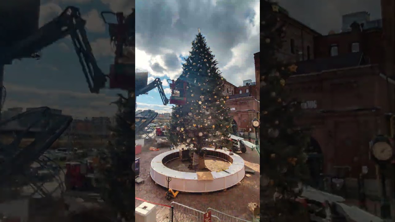 The Distillery Winter Village 2023 Tree Decorations Timelapse