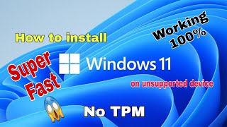 How to Install Windows 11 on Unsupported Devices, Processors and Unsupported TPM