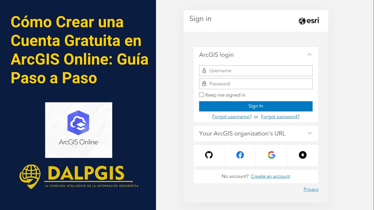 Cómo Crear una Cuenta Gratuita en ArcGIS Online: Guía Paso a Paso - YouTube