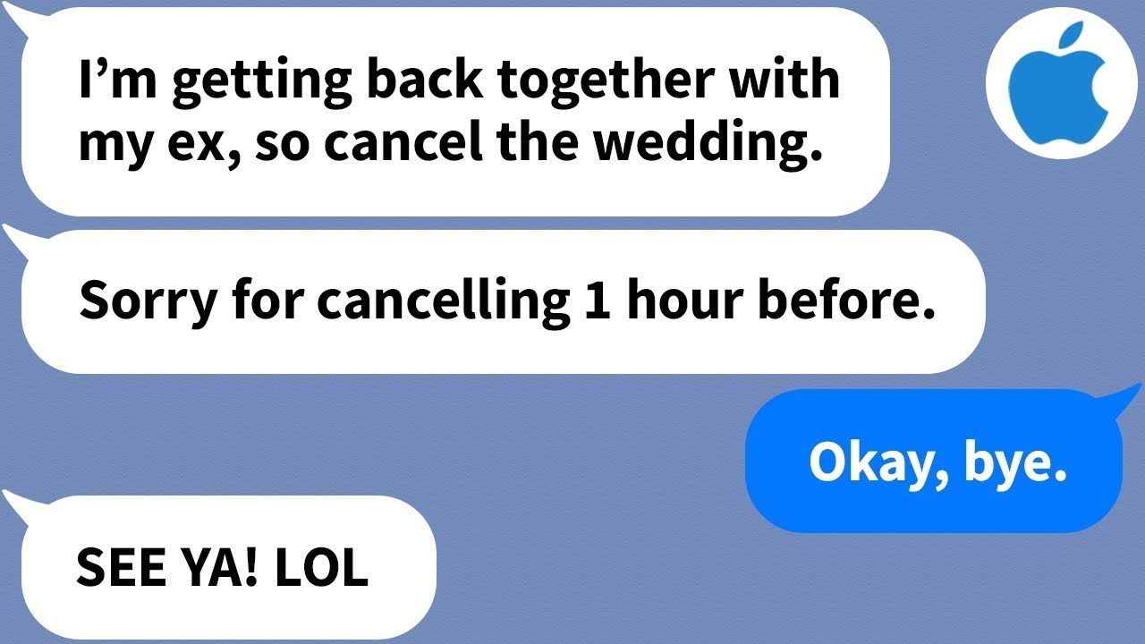 【Apple】Fiancé Cancels Wedding 1hr Before: 