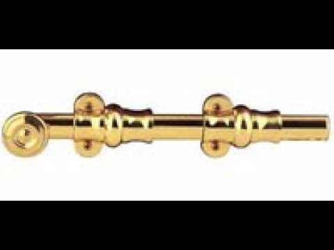 Verrou De Porte Baldwin 0389-150 – 24 Pouces – Fini Nickel Satiné – Neuf – Pour Portes Coulissantes/barn