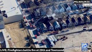 LIVE: News Chopper 12 is above a house fire near 29th and Townsend in Milwaukee