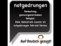 Was musstest du notgedrungen tun? #aufdeutschgesagt
