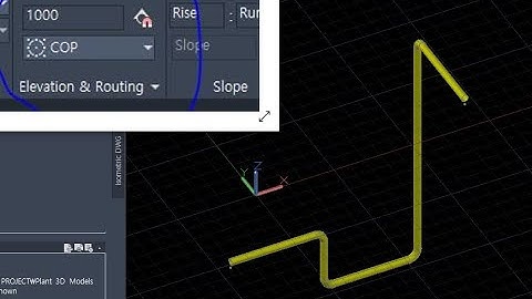 [AP3D ] PIPING ROUTE 기초? Elevation & Routing 리본 이용하기