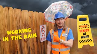 Handyman Hal uses Tools to Build an Umbrella Hard Hat | Learn tools and building for kids