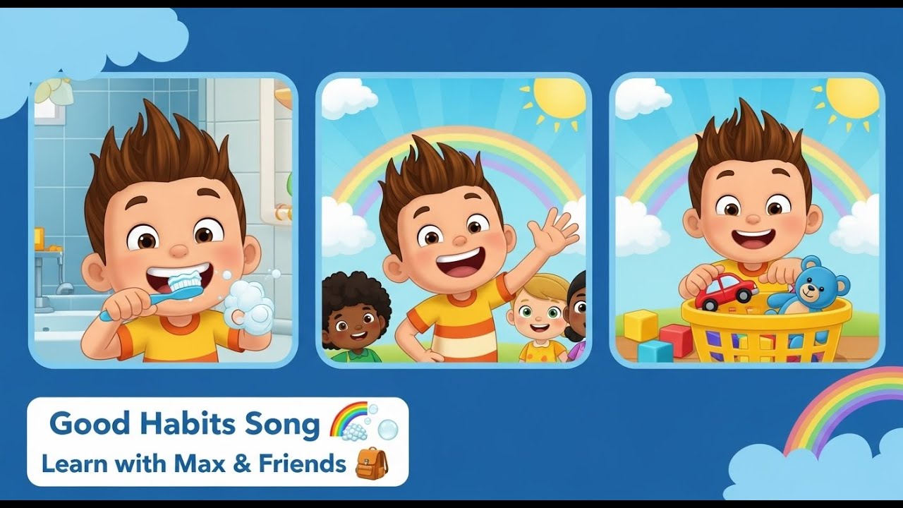 Good Habits Song 🌟 | Learn Good Manners with Max & Friends | Kids Fun ...