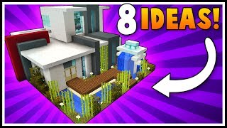 8 MODERN HOUSE Designs & Ideas! - Minecraft