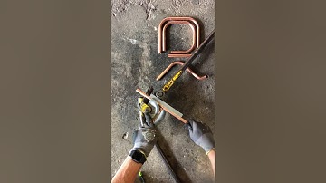 P B Plumber  How to bend copper pipe, 90 bends