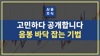 매매기법 | 고민하다 공개 합니다 음봉으로 바닥 잡는 기법 #시윤주식