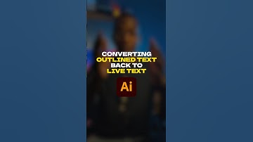 Here’s how you can convert outlined text back to editable text in @adobe Illustrator