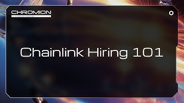Chromion: A Chainlink Hackathon | Chainlink Hiring 101